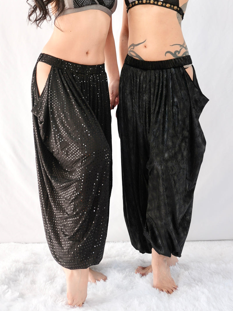 Side open Harem Pants ／ BLACK 3type – AXELICA