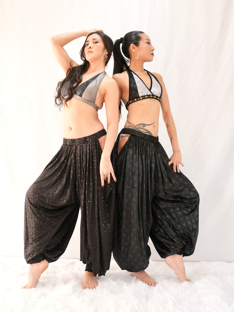 Side open Harem Pants ／ BLACK 3type – AXELICA
