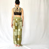HIKARI／SALE／Khaki Patchwork wide pants