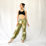 HIKARI／SALE／Khaki Patchwork wide pants