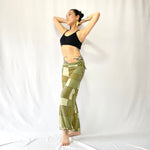 HIKARI／SALE／Khaki Patchwork wide pants