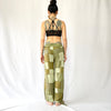 HIKARI／SALE／Khaki Patchwork wide pants