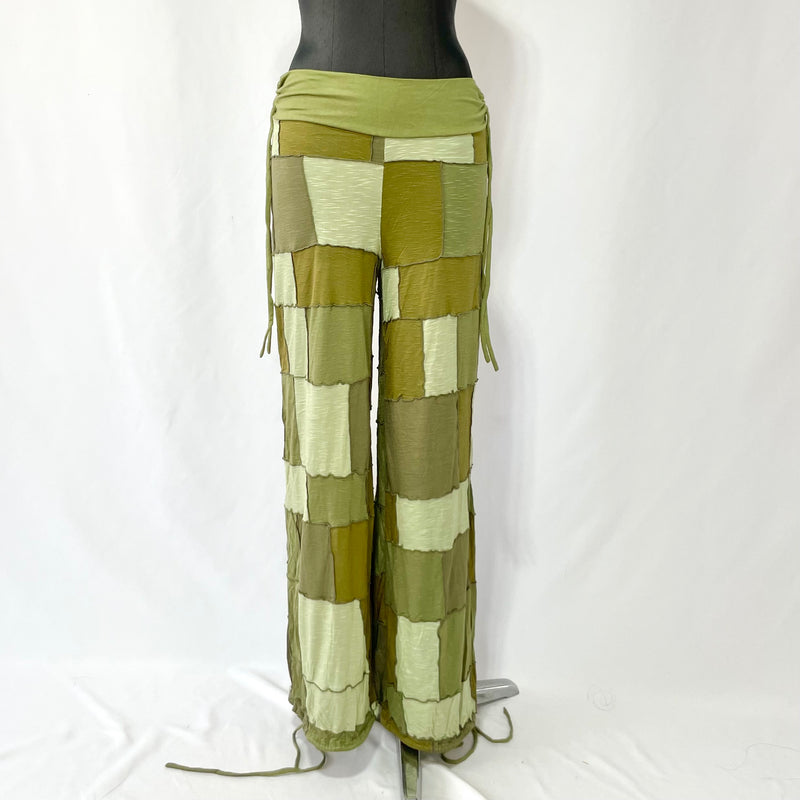 HIKARI／SALE／Khaki Patchwork wide pants