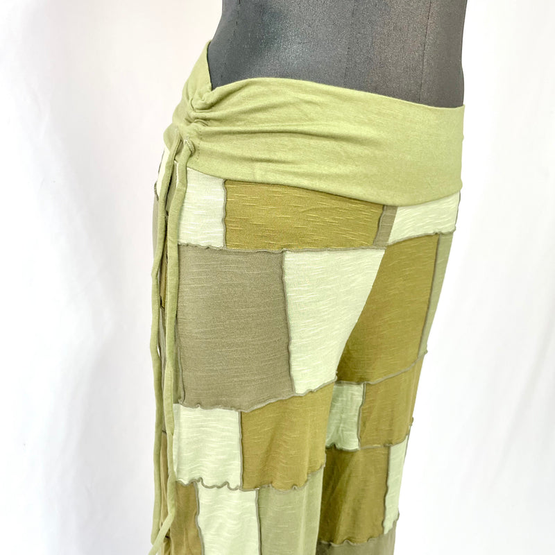 HIKARI／SALE／Khaki Patchwork wide pants