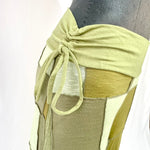 HIKARI／SALE／Khaki Patchwork wide pants