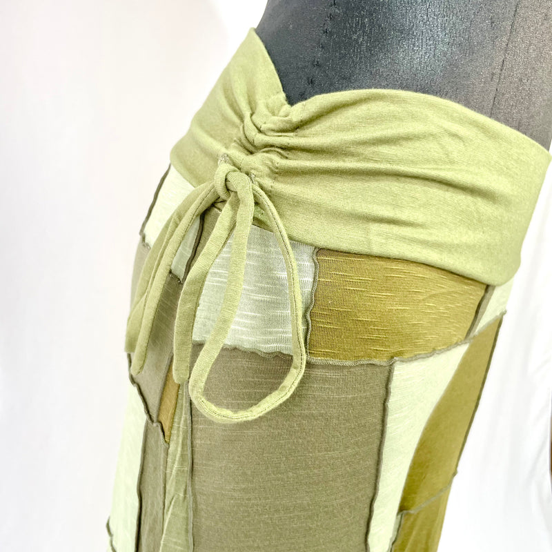 HIKARI／SALE／Khaki Patchwork wide pants
