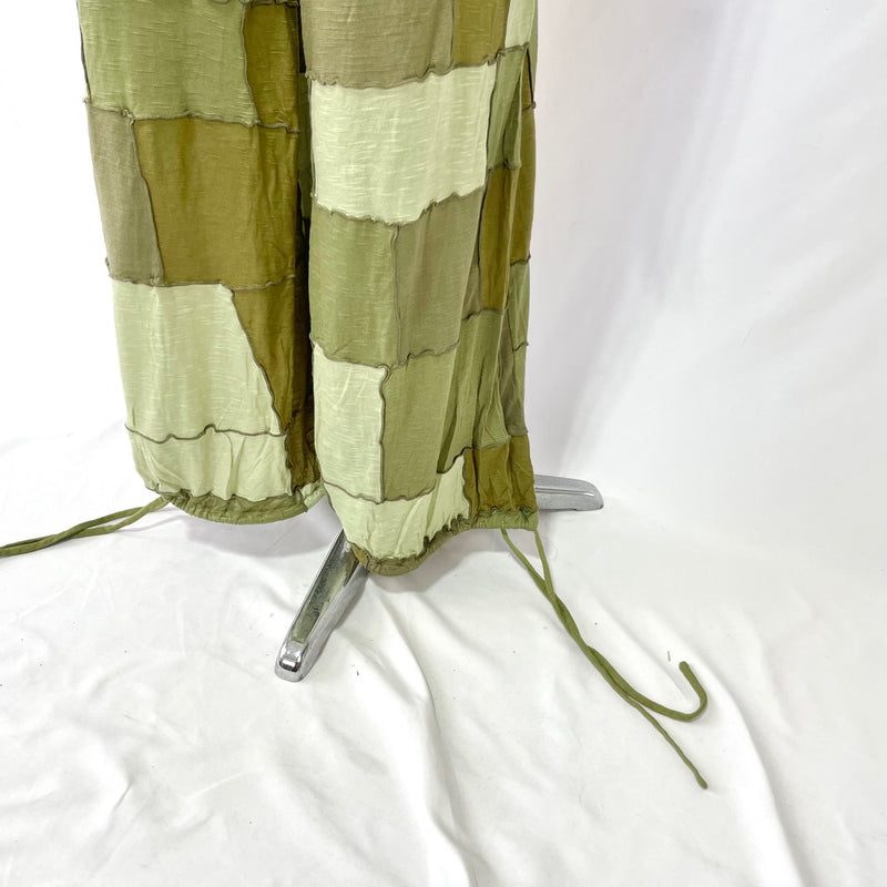HIKARI／SALE／Khaki Patchwork wide pants