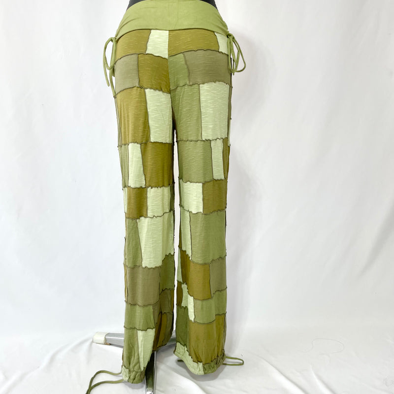 HIKARI／SALE／Khaki Patchwork wide pants