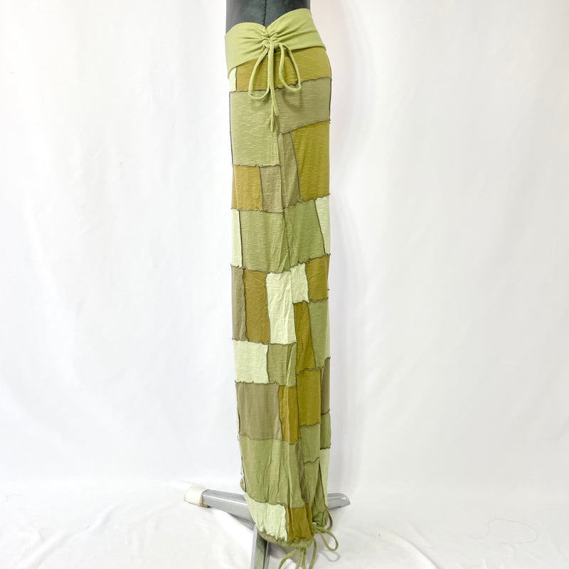 HIKARI／SALE／Khaki Patchwork wide pants