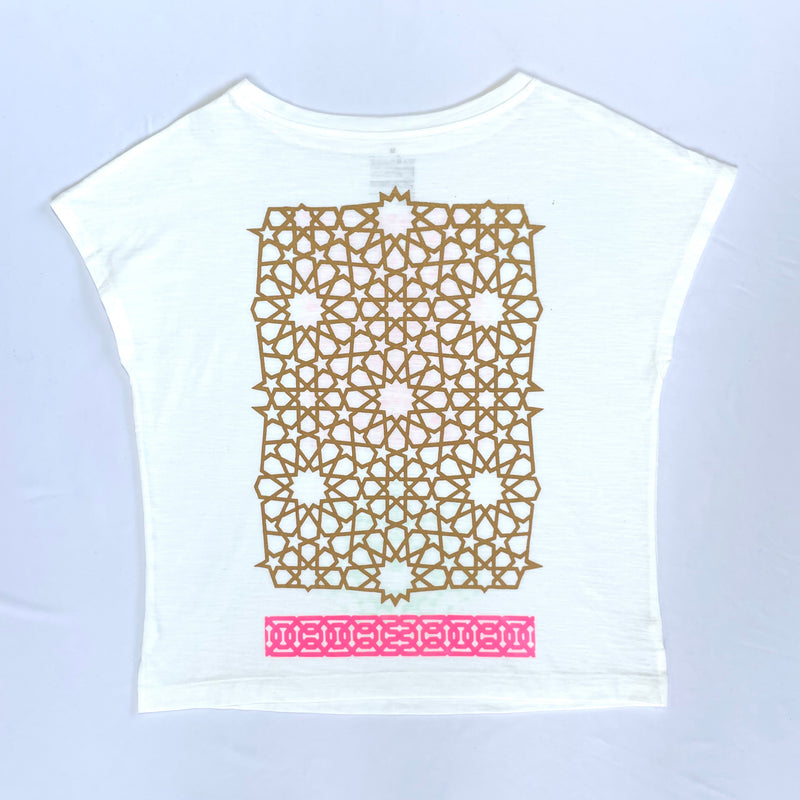 CICADA／Isramic Pattern フレンチスリーブ T-Shirt  (M)