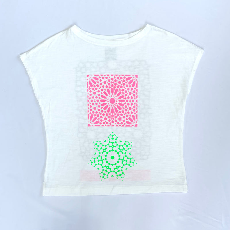 CICADA／Isramic Pettern フレンチスリーブ T-Shirt  (L)