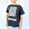 CICADA／Isramic Pettern T-shirt ボートネック／BLACK