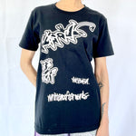 CICADA／Isramic pettern Back print T-shirt ／BLACK