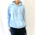 Shan Dra ／ Pullover Hoodie  ／ Sky Blue