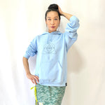 Shan Dra ／ Pullover Hoodie  ／ Sky Blue