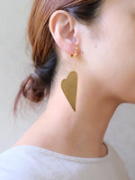 HAILA JEWERLY ／ Heart Brass Pierce　　(受注制作)