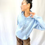 Shan Dra ／ Pullover Hoodie  ／ Sky Blue