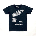 CICADA／Isramic pettern Back print T-shirt ／BLACK