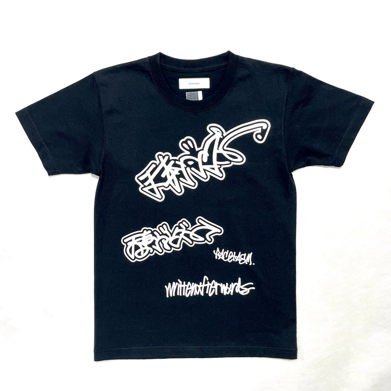 CICADA／Isramic pettern Back print T-shirt ／BLACK