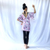 HIKARI／SALE／Daisy Print Kimono Mini Dress
