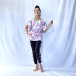 HIKARI／SALE／Daisy Print Kimono Mini Dress