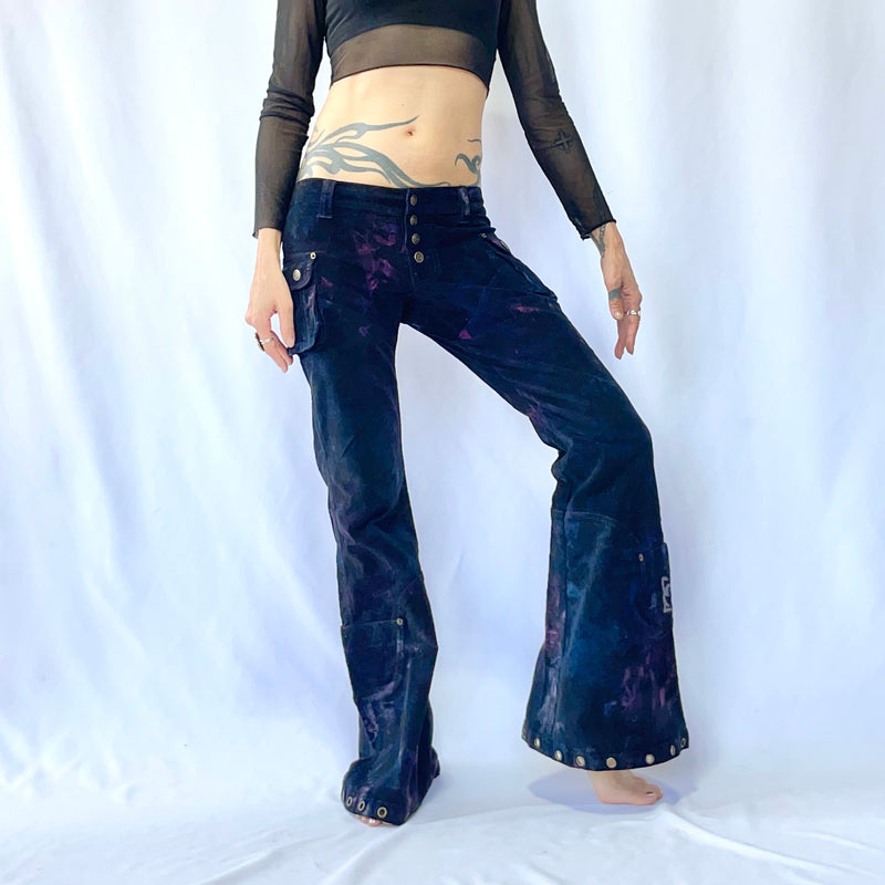 HIKARI／SALE／6 Pocket flare pants<Tie dye>