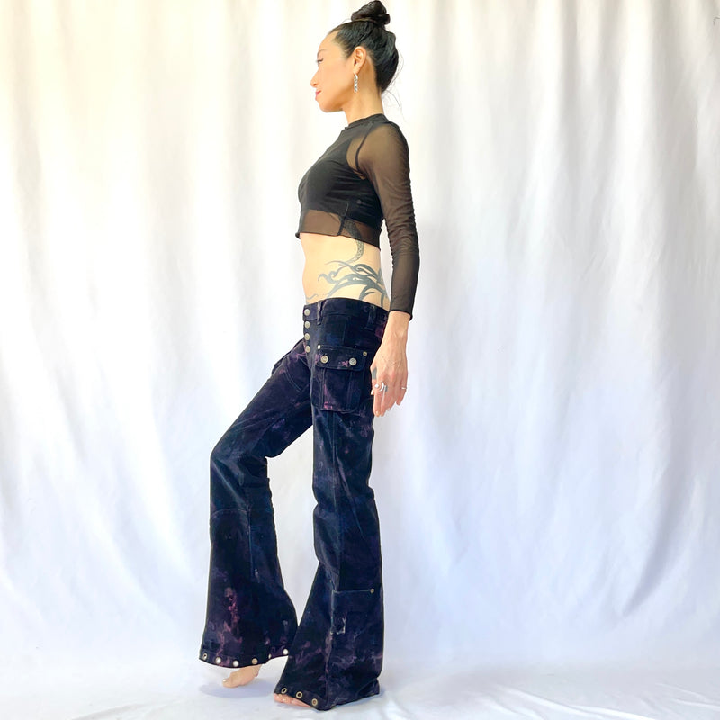 HIKARI／SALE／6 Pocket flare pants<Tie dye>