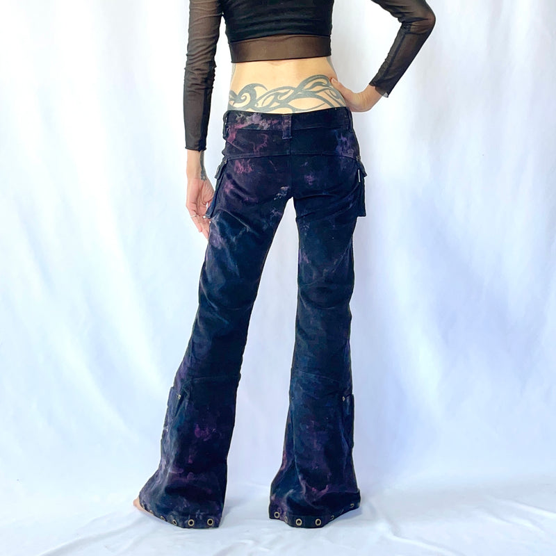 HIKARI／SALE／6 Pocket flare pants<Tie dye>