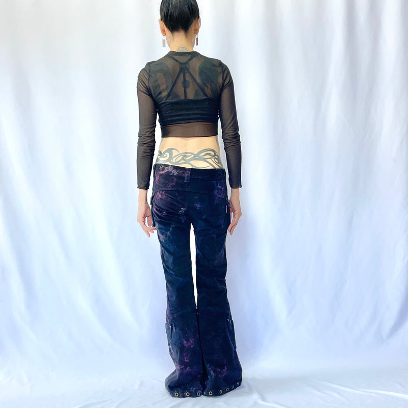 HIKARI／SALE／6 Pocket flare pants<Tie dye>