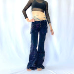 HIKARI／SALE／6 Pocket flare pants<Tie dye>