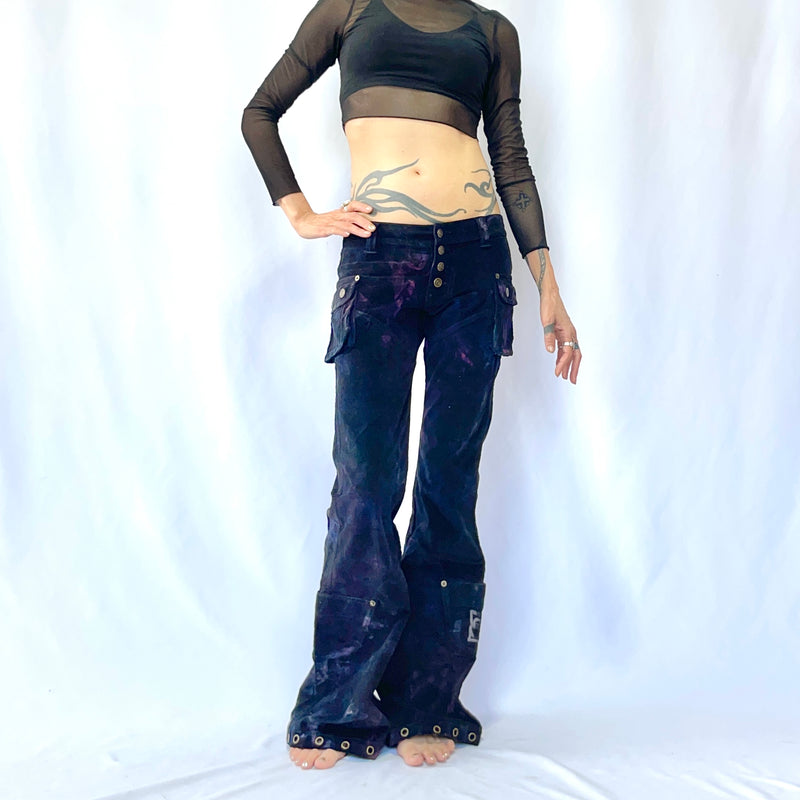 HIKARI／SALE／6 Pocket flare pants<Tie dye>