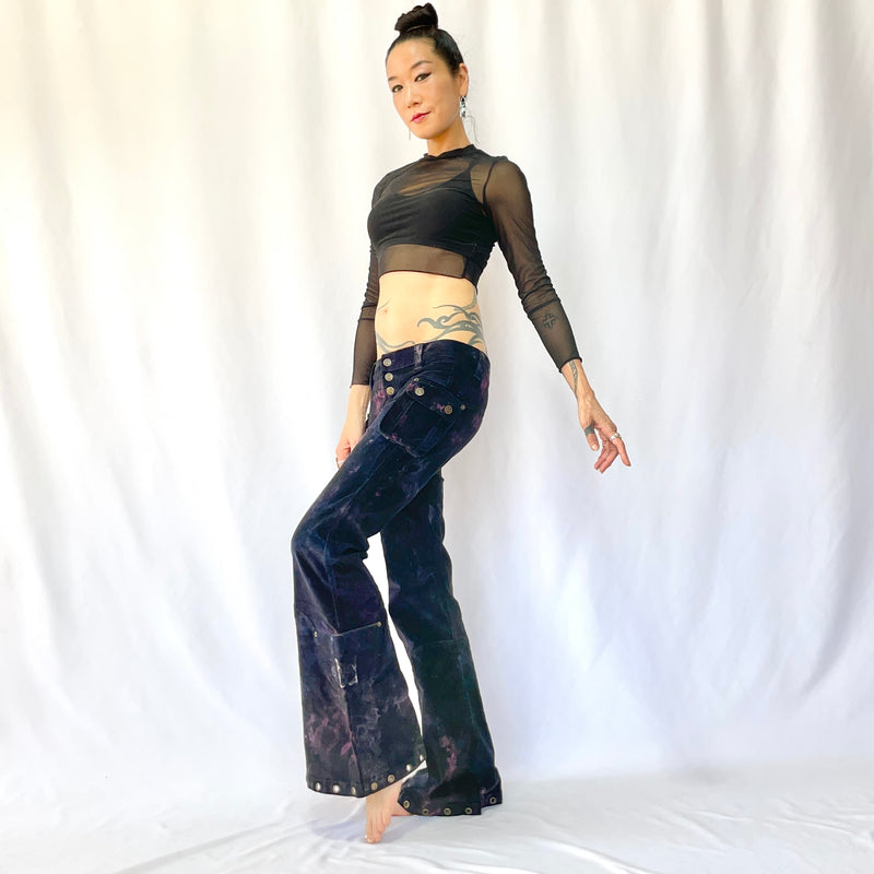 HIKARI／SALE／6 Pocket flare pants<Tie dye>