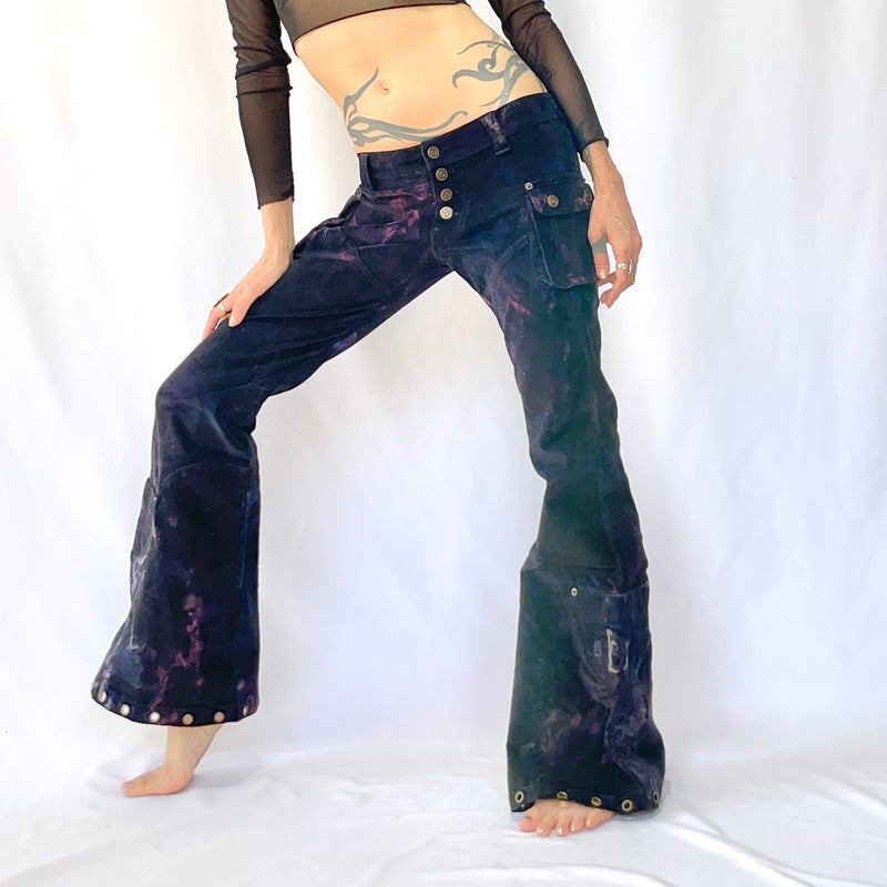 HIKARI／SALE／6 Pocket flare pants<Tie dye>
