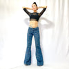 HIKARI／SALE／Organic stretch denim 10 pocket flare pants