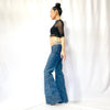 HIKARI／SALE／Organic stretch denim 10 pocket flare pants