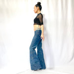 HIKARI／SALE／Organic stretch denim 10 pocket flare pants