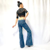 HIKARI／SALE／Organic stretch denim 10 pocket flare pants