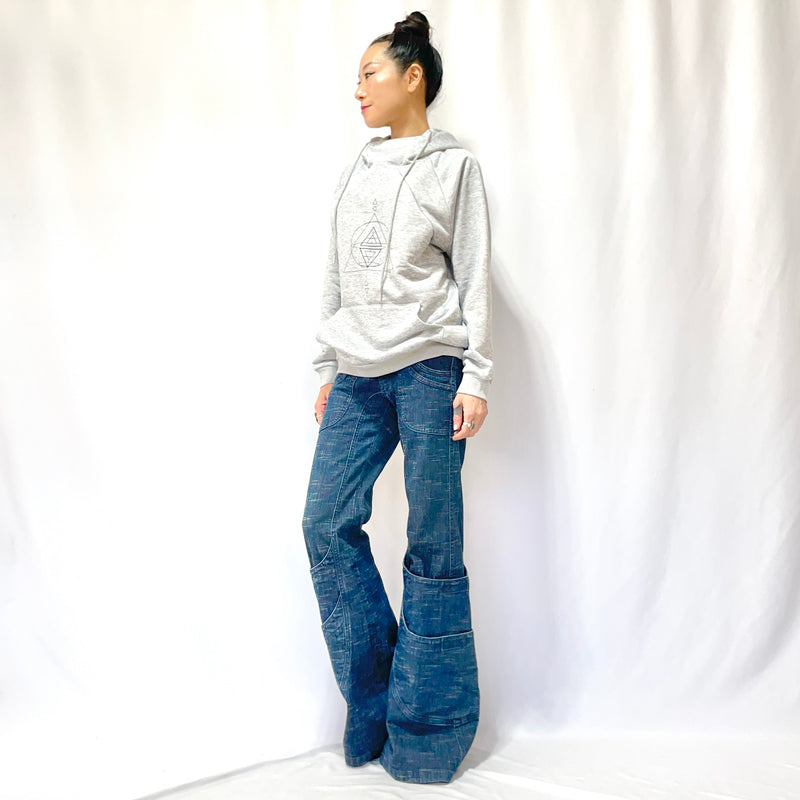 HIKARI／SALE／Organic stretch denim 10 pocket flare pants