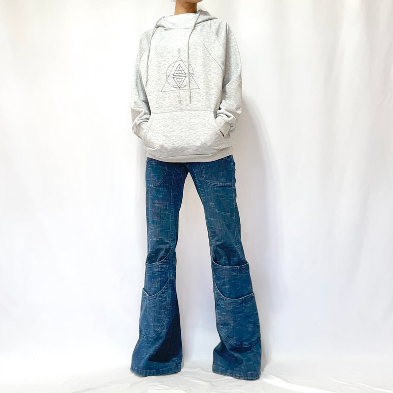 HIKARI／SALE／Organic stretch denim 10 pocket flare pants