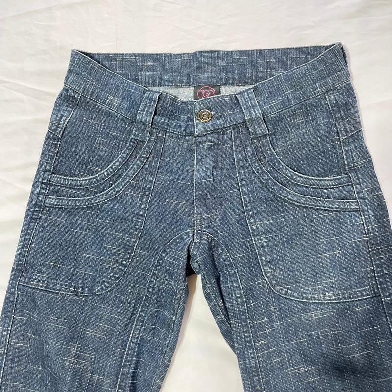 HIKARI／SALE／Organic stretch denim 10 pocket flare pants
