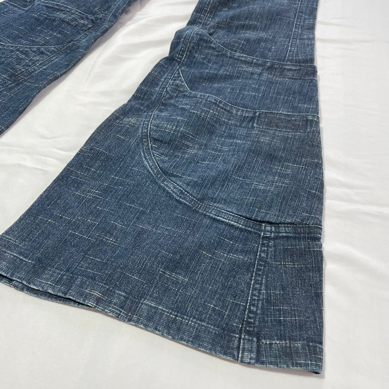 HIKARI／SALE／Organic stretch denim 10 pocket flare pants
