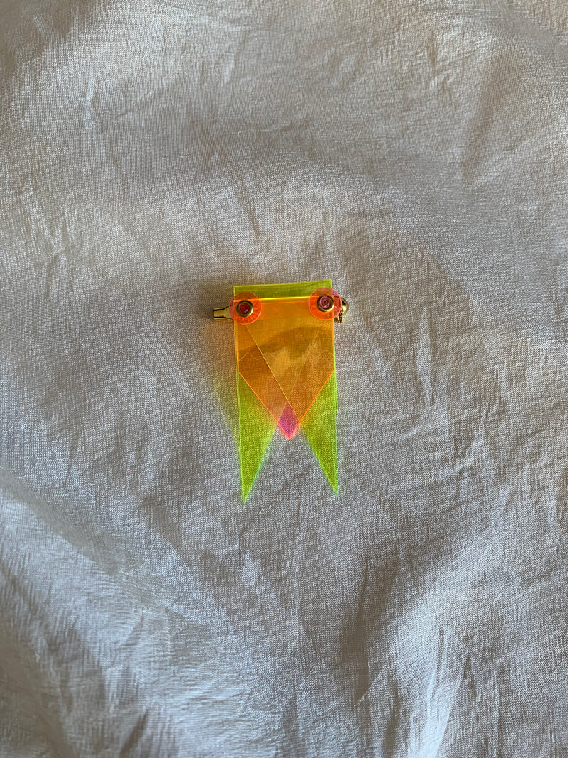 CICADA ／ Cicada Brooch ／ Yellow & Pink