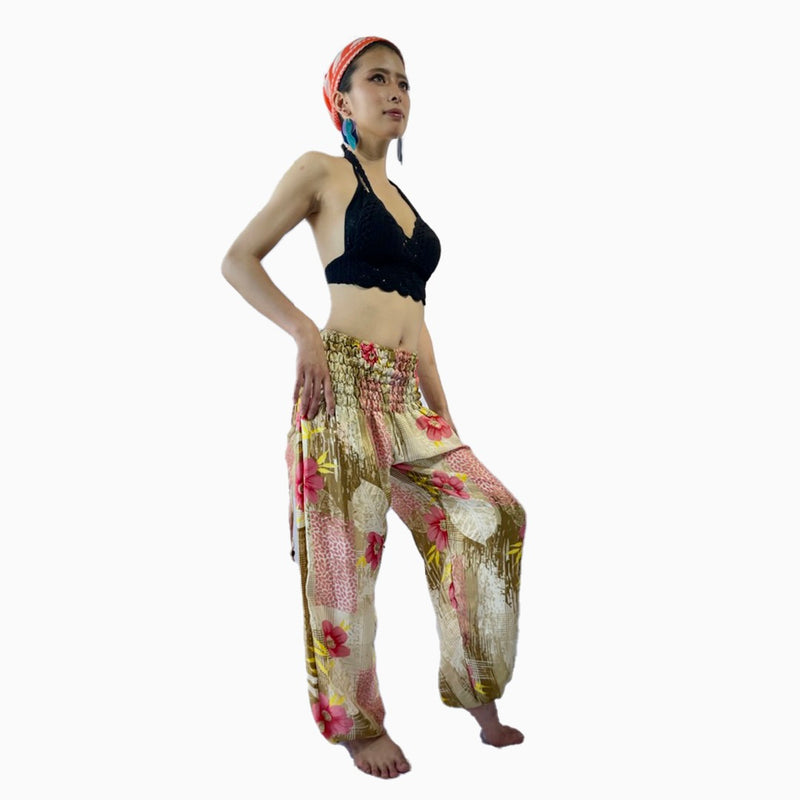 IMPORT SELECT／インドシルク／ロングパンツ